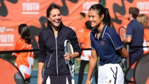 Kate Middleton just played doubles with Emma Raducanu, and apparently her “forehand is incredible”